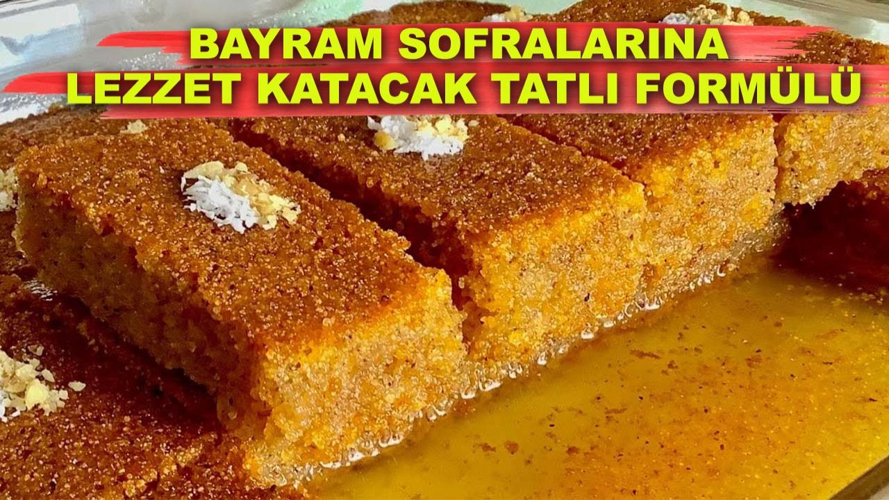 Bayram sofralarına lezzet katacak tatlı formülü