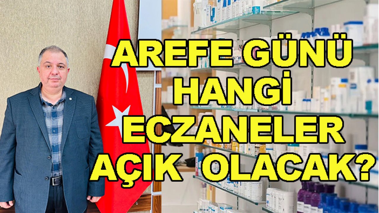 Arefe Günü hangi eczaneler açık olacak? Ahmet Hakan Koru açıkladı...