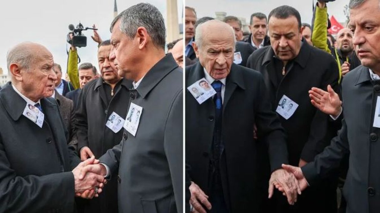 Özel ve Bahçeli arasında Şehit cenazesinde damga vuran diyalog!