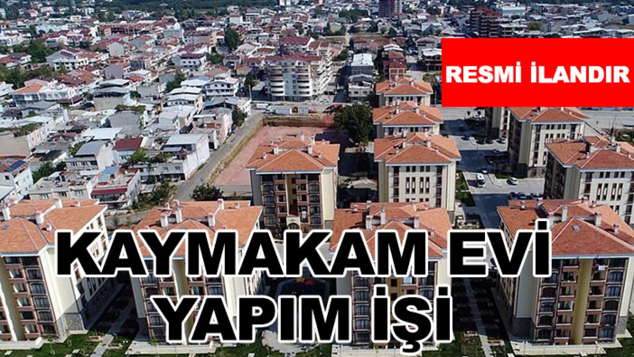 Kaymakam evi yapım işi