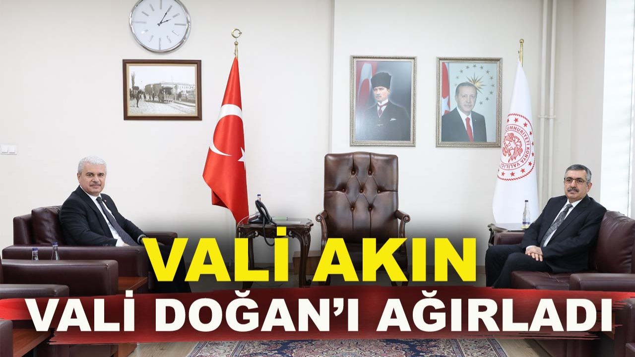 Vali Akın, Vali Doğan’ı ağırladı