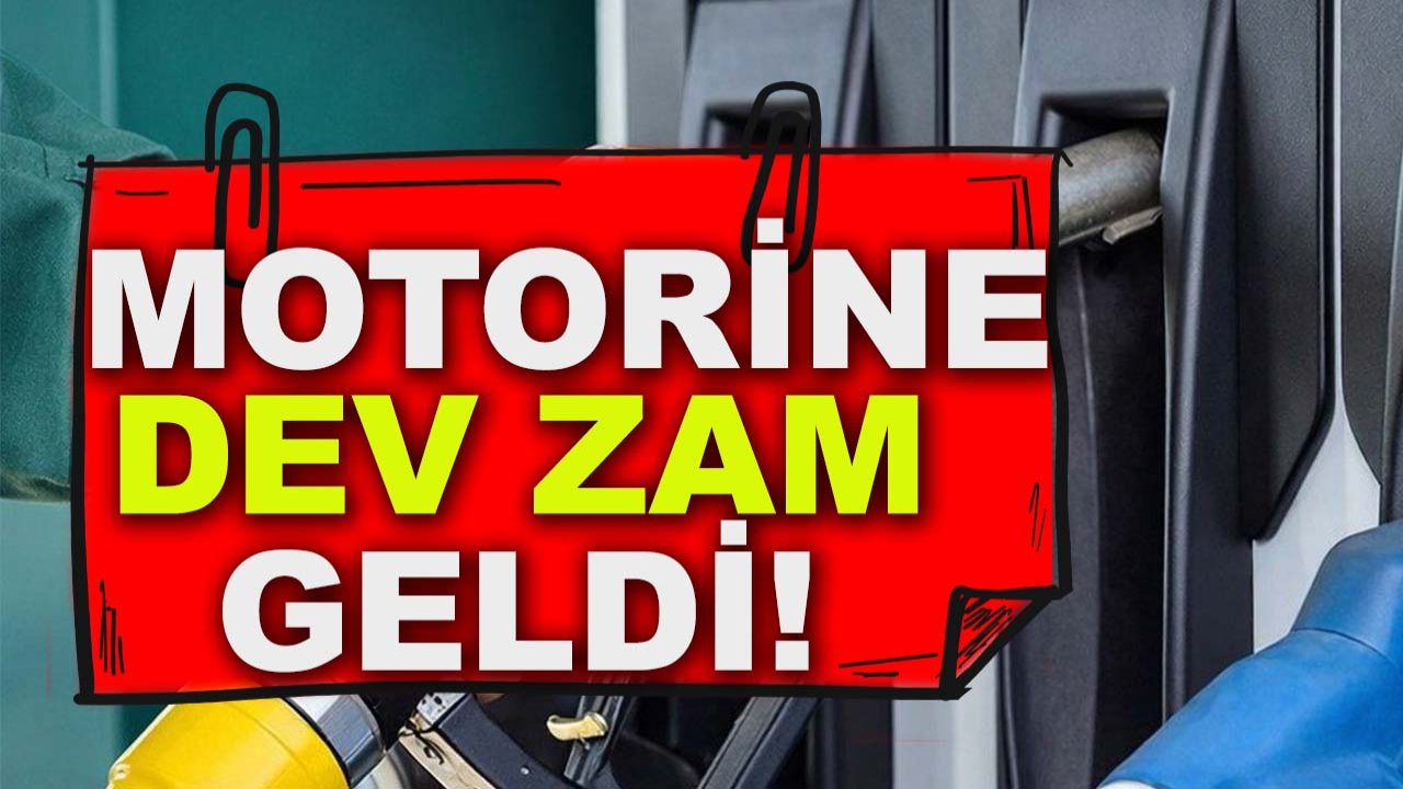 Tabela yine değişti motorine dev zam geldi!