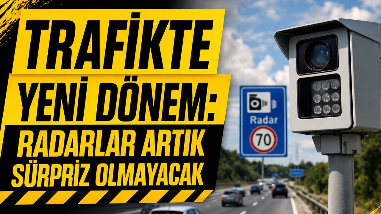 Trafikte yeni dönem: Radarlar artık sürpriz olmayacak