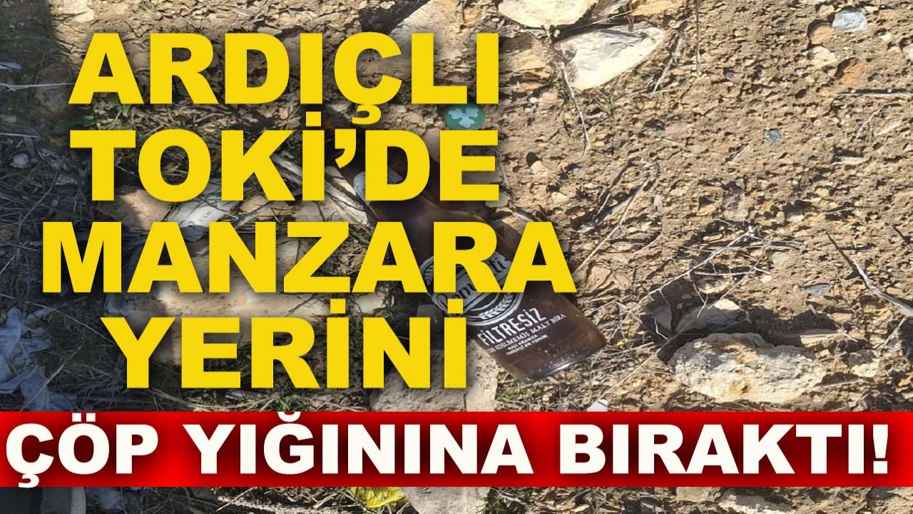 Ardıçlı TOKİ’de manzara yerini çöp yığınına bıraktı!