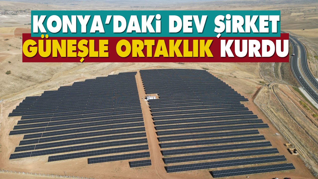 Konya’daki dev şirket, güneşle ortaklık kurdu!