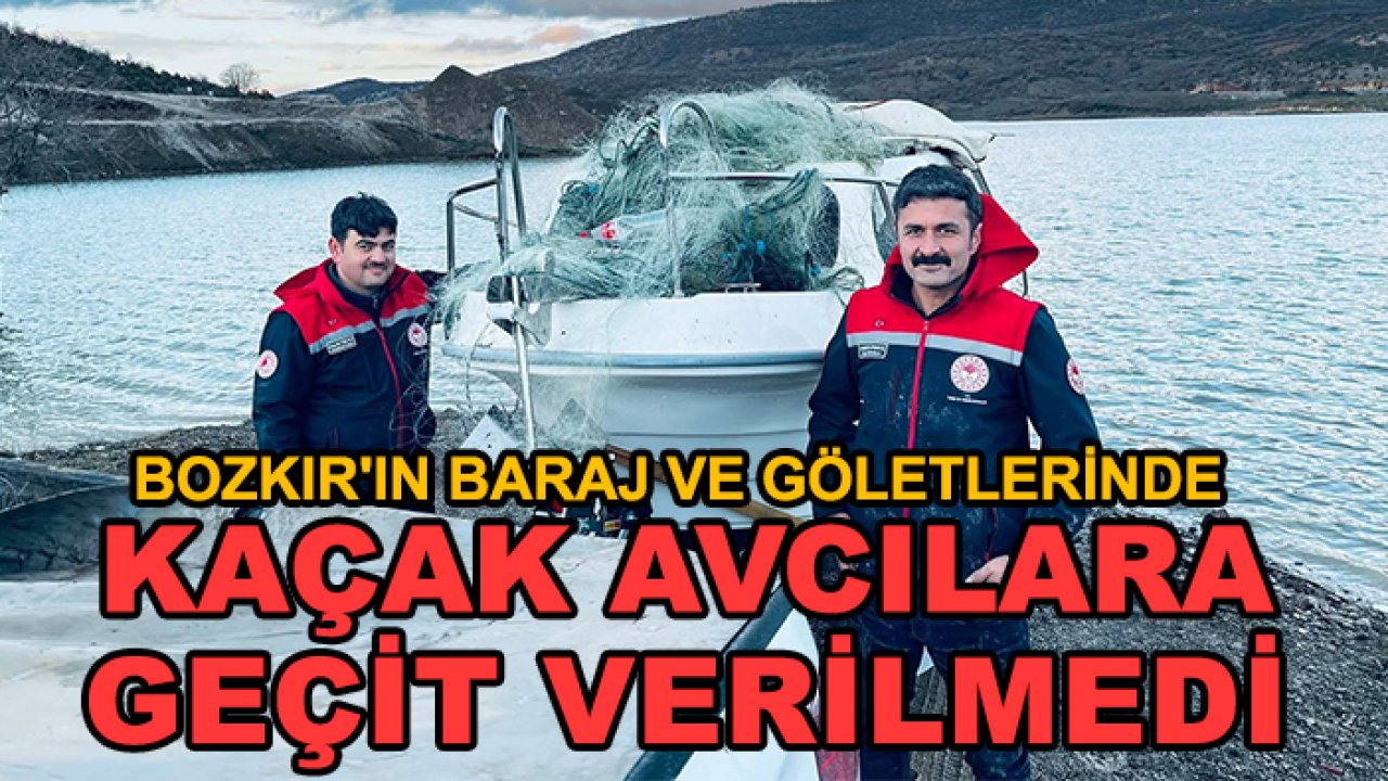 Bozkır'ın baraj ve göletlerinde kaçak avcılara geçit verilmedi