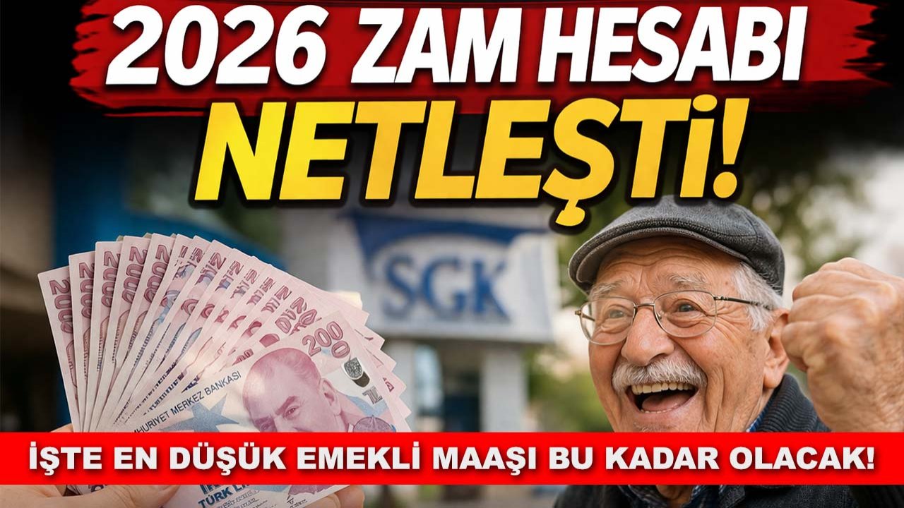 2026 Zam hesabı netleşti: İşte en düşük emekli maaşı bu kadar olacak!