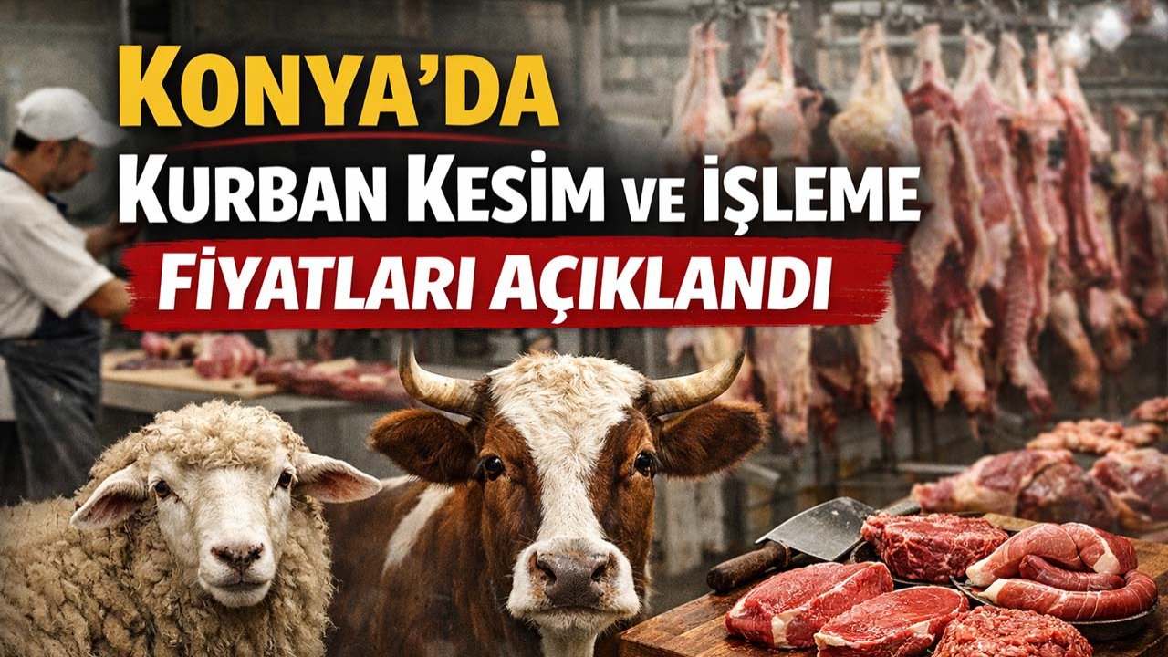 Konya’da kurban kesim ve işleme fiyatları açıklandı