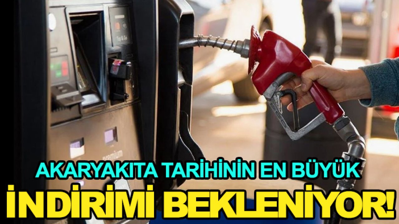 Akaryakıta tarihinin en büyük indirimi bekleniyor!