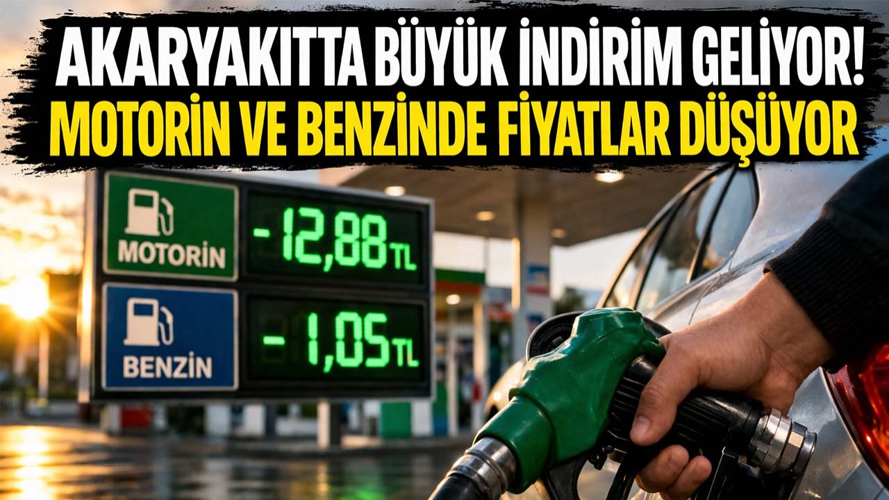 Akaryakıtta büyük indirim geliyor! Motorin ve benzinde fiyatlar düşüyor