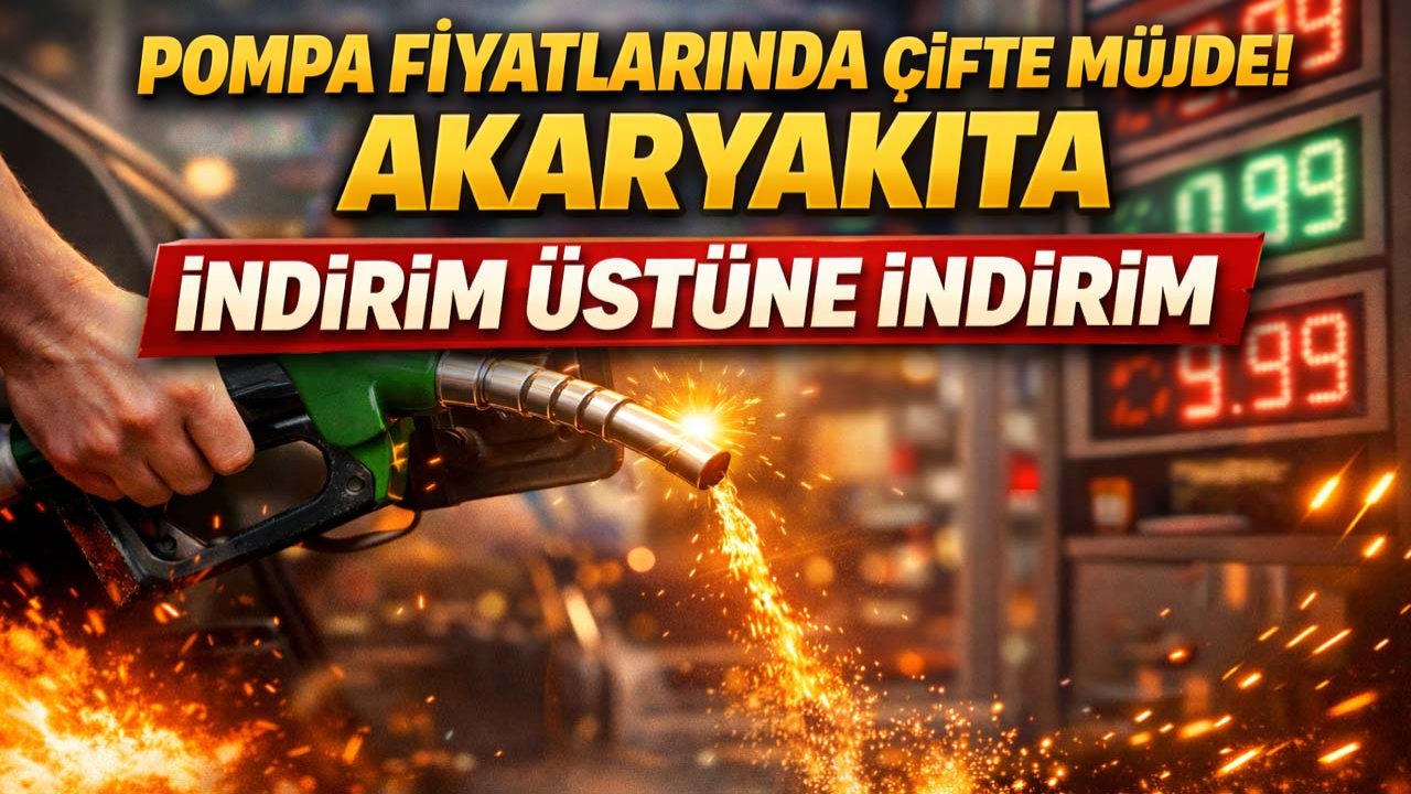 Akaryakıt fiyatlarında çifte müjde! Motorine 12,94 TL indirim pompaya yansıdı