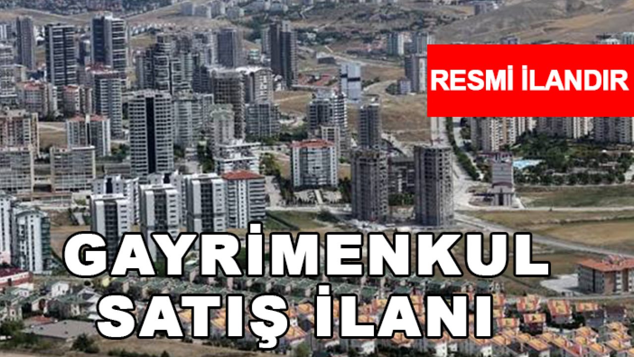 Gayrimenkul satış ilanı
