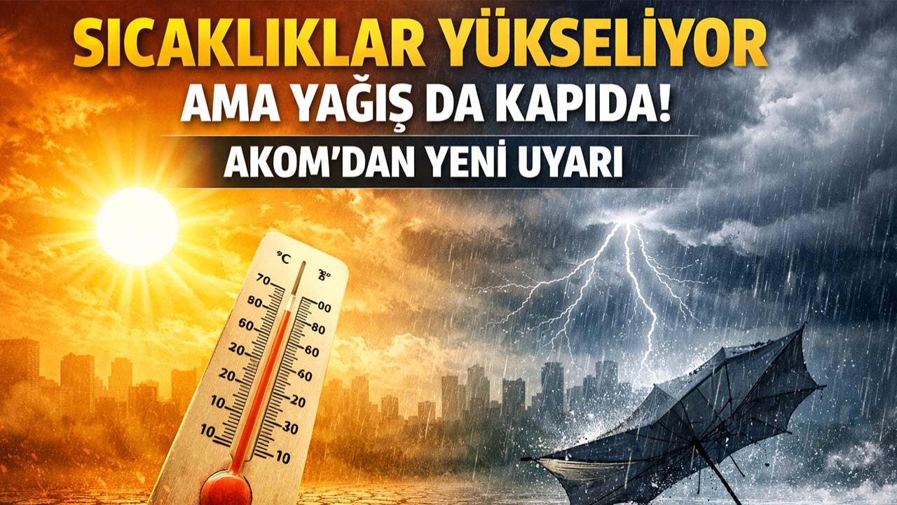 Sıcaklıklar yükseliyor ama yağış da kapıda! AKOM’dan yeni uyarı