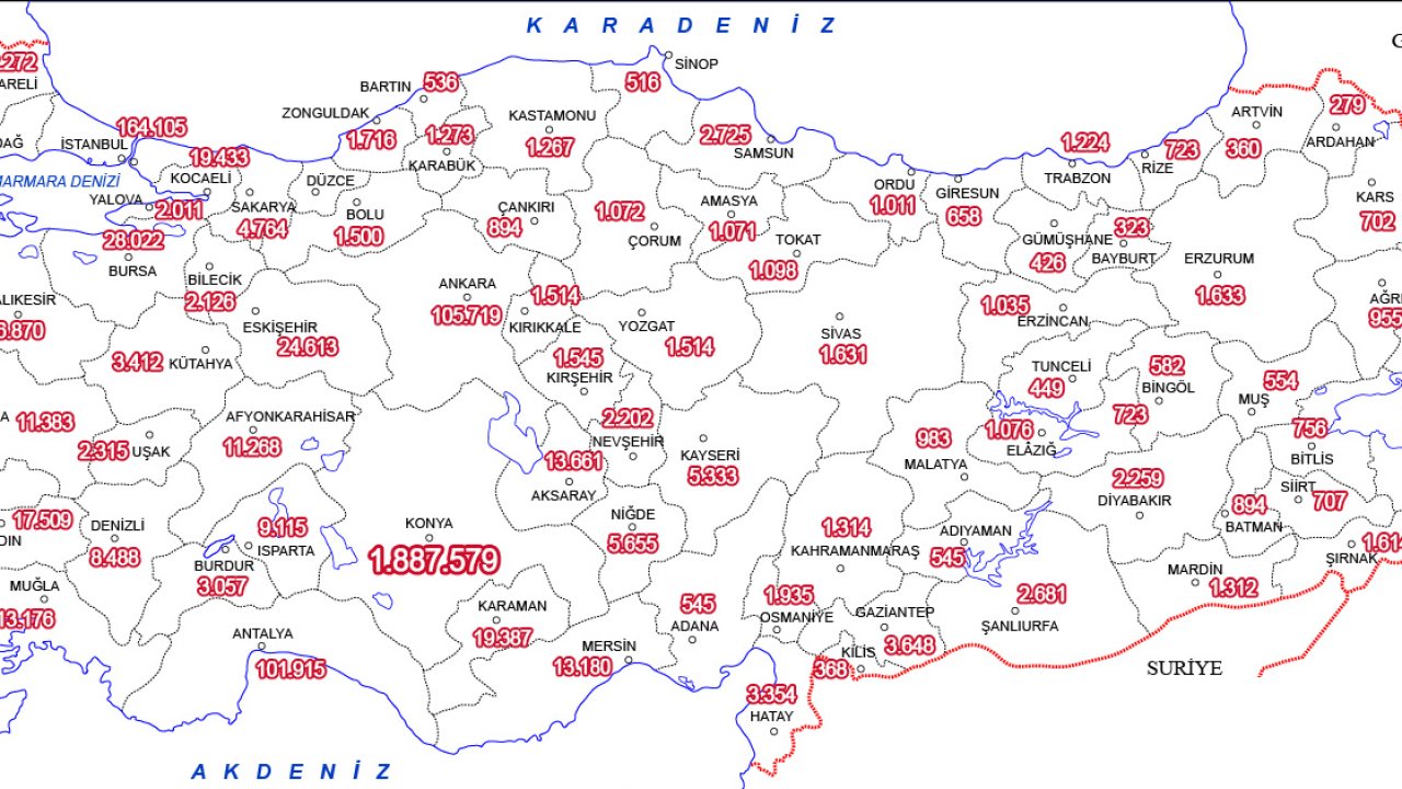 Hangi şehirde kaç Konyalı yaşıyor? Konya'nın "hemşehri" haritası