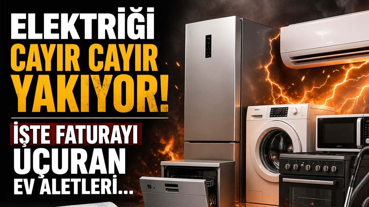 Elektriği cayır cayır yakıyor! İşte faturayı uçuran ev aletleri…