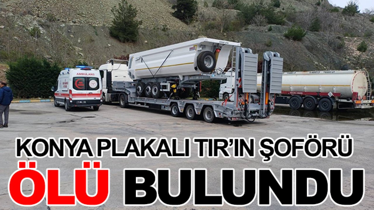 Konya plakalı TIR'ın şoförü ölü bulundu