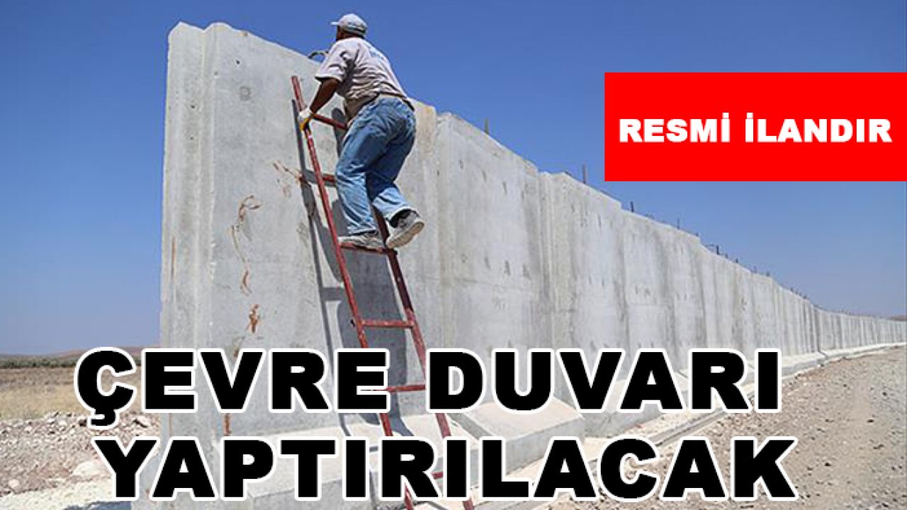 Çevre duvarı yaptırılacak