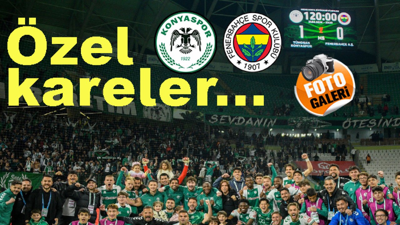 Konyaspor-Fenerbahçe maçından 'özel' kareler...