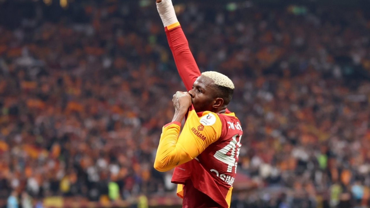 Galatasaray'da Osimhen'den şampiyonluk mesajı