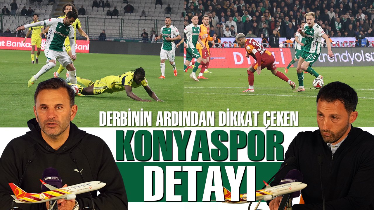Derbinin ardından dikkat çeken Konyaspor detayı!