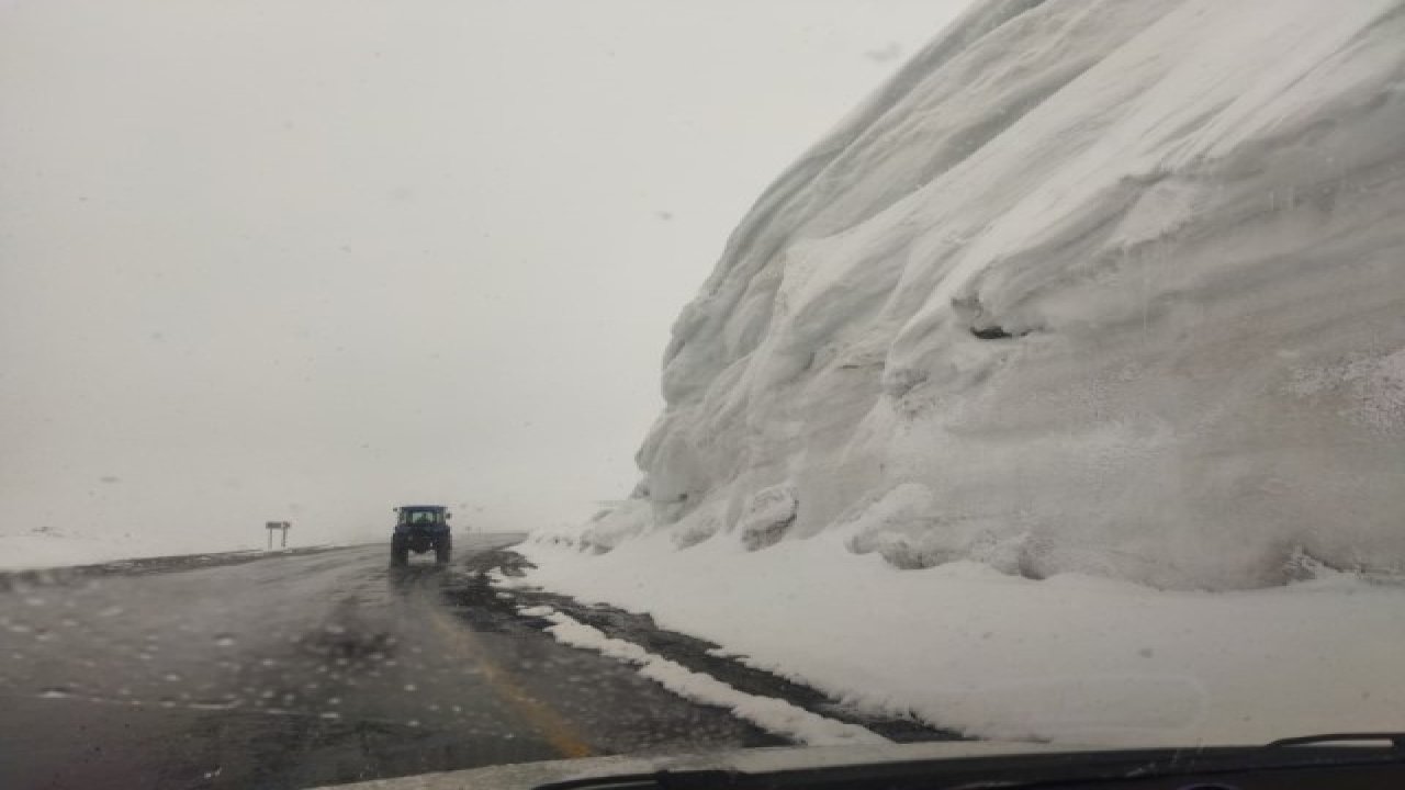 Nisan’da kış geri döndü! Ilgar Dağı’nda kar şoku