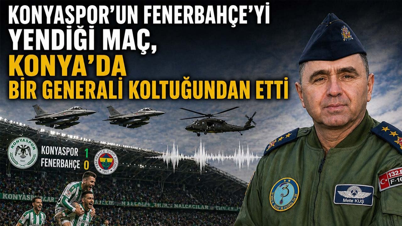 Konyaspor'un Fenerbahçe'yi yendiği maç, Konya'da bir generali koltuğundan etti