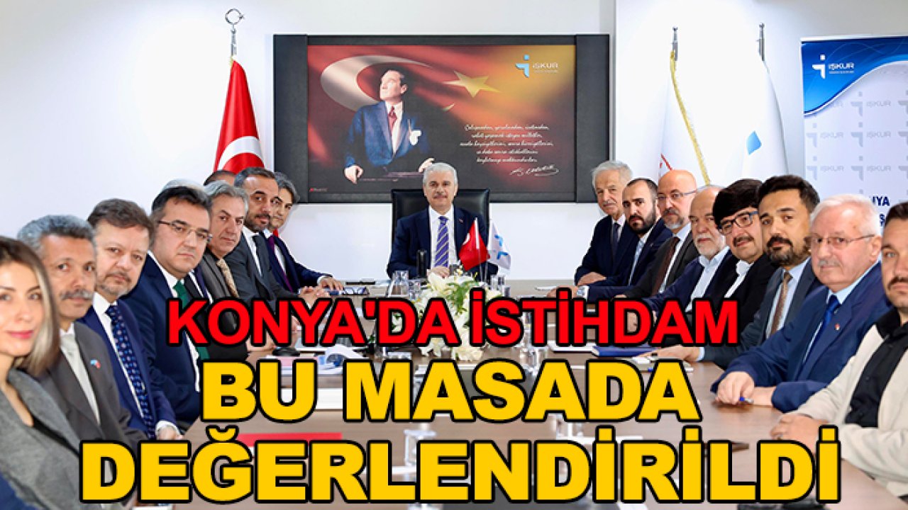 Konya'da istihdam bu masada değerlendirildi