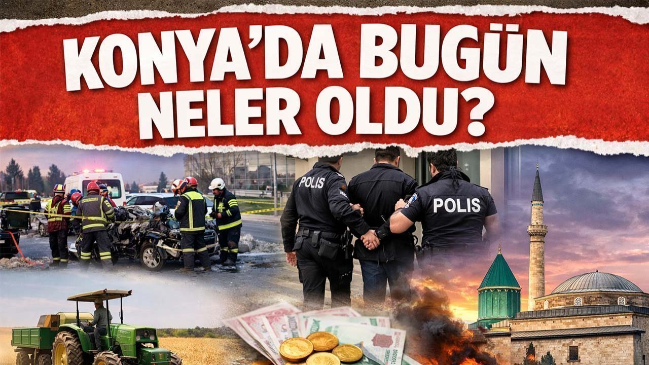 Konya’da bugün neler oldu? İşte 4 Mayıs Pazartesi günü olup bitenler…