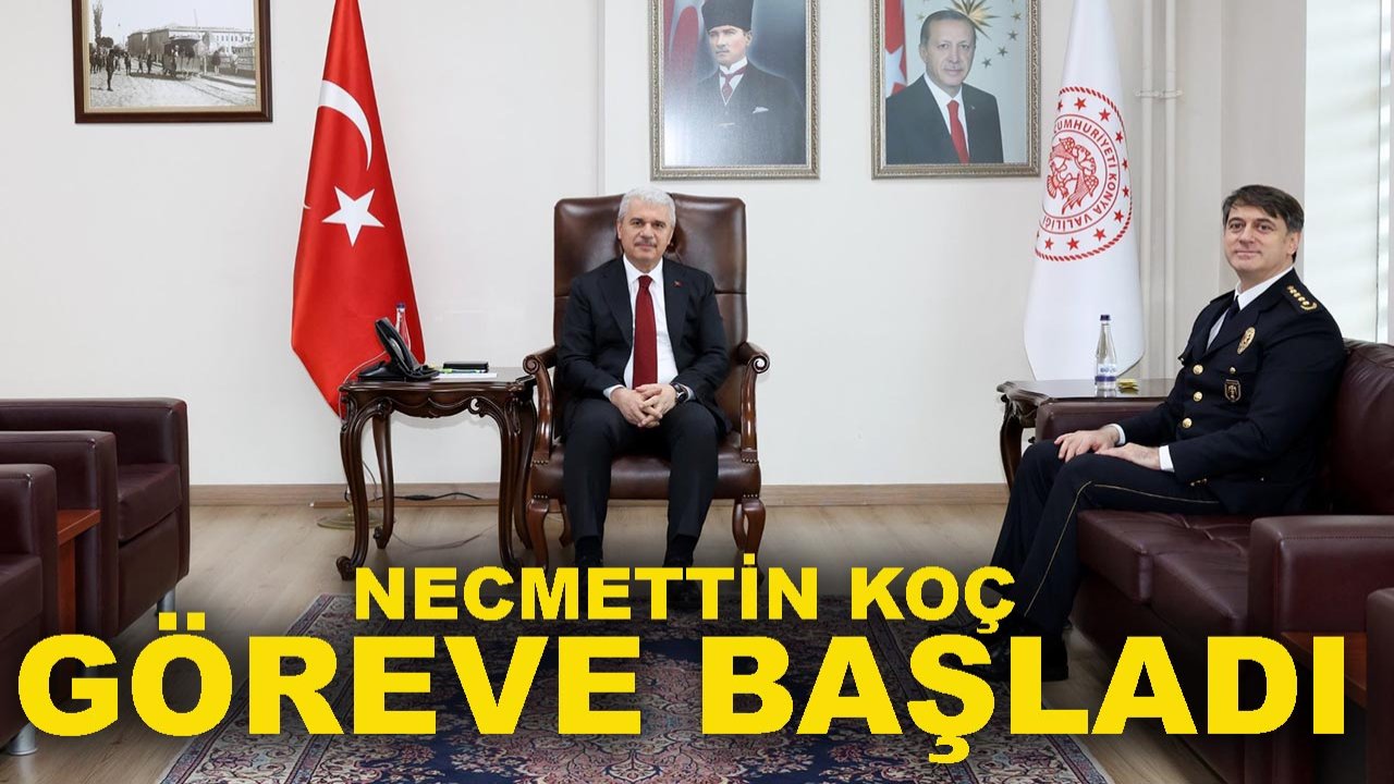 Konya İl Emniyet Müdürlüğü’nde yeni dönem! Necmettin Koç göreve başladı