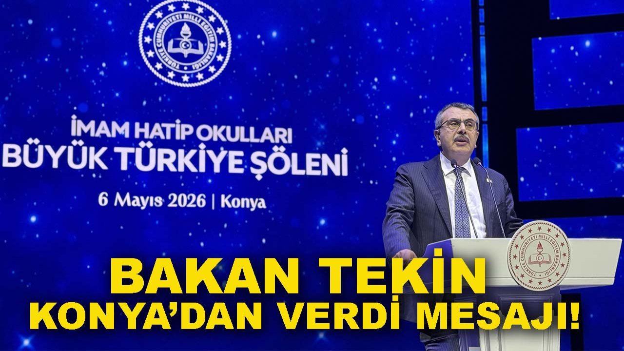 Bakan Tekin Konya’dan verdi mesajı! Eğitimde yeni dönem sinyali
