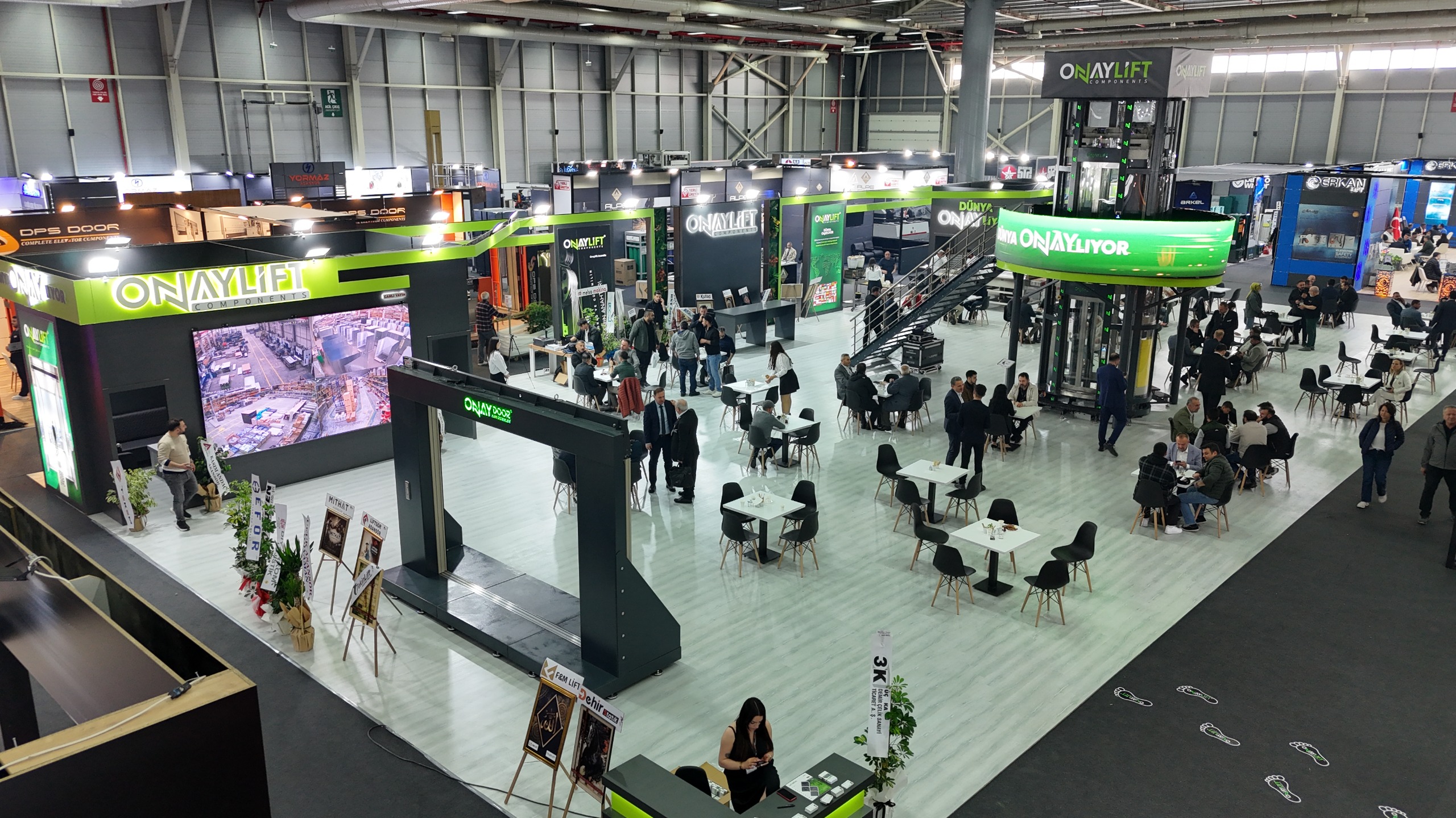 Onaylift yerli asansör sistemiyle fuarın öne çıkan markası oldu