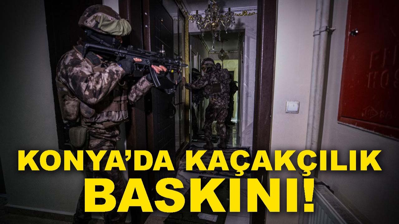 Konya’da kaçakçılık baskını! 2 şüpheli kıskıvrak yakalandı