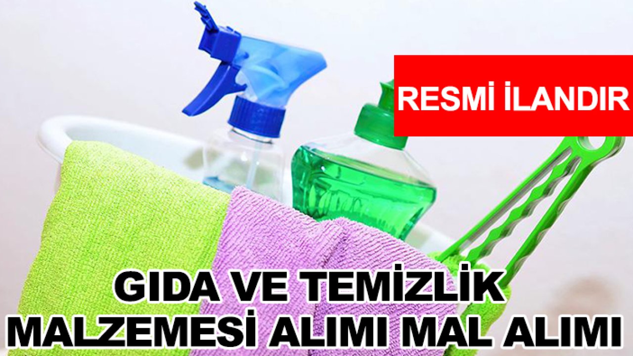 Gıda ve temizlik malzemesi alımı mal alımı