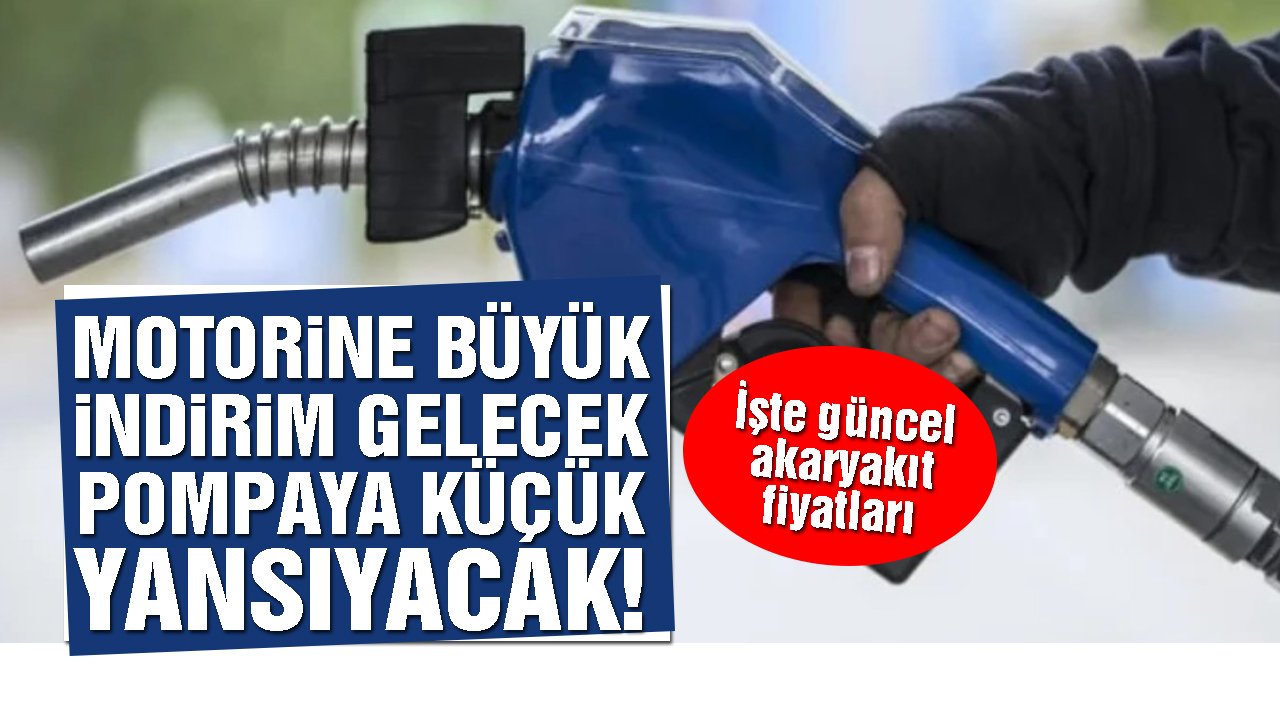Motorine büyük indirim gelecek, pompaya küçük yansıyacak