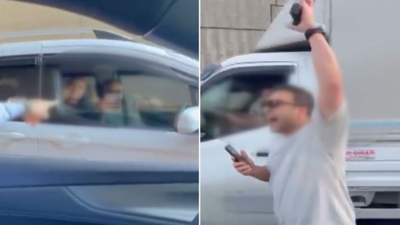 Polis, aracın önünü kesti, havaya ateş açtı!