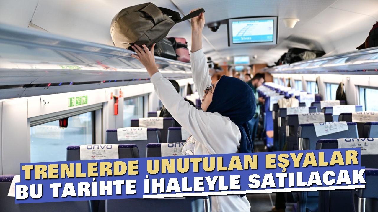 Trenlerde unutulan eşyalar TCDD tarafından ihaleyle satılacak: En çok unutulan ürün…