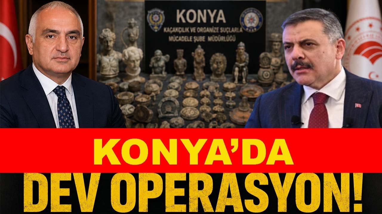 Konya’da dev operasyon! Uluslararası tarihi eser çetesi çökertildi