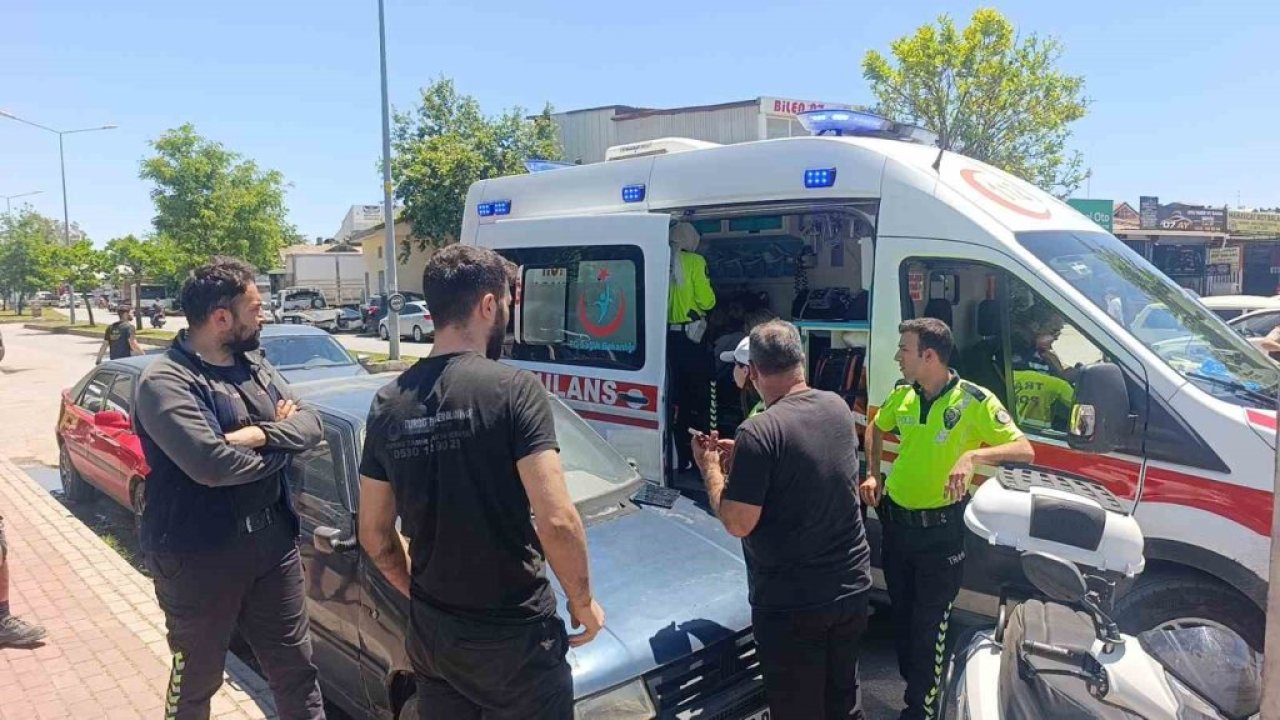 Kazaya neden olan sürücü, kendisini durdurmak isteyenlere biber gazı sıktı
