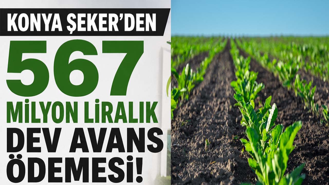 Konya Şeker’den 567 milyon liralık dev avans ödemesi!