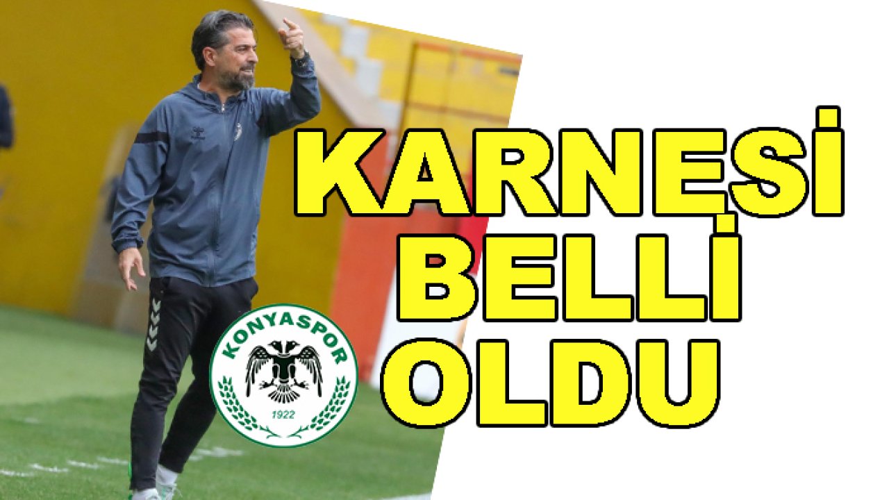 Konyaspor'da İlhan Palut'un karnesi belli oldu