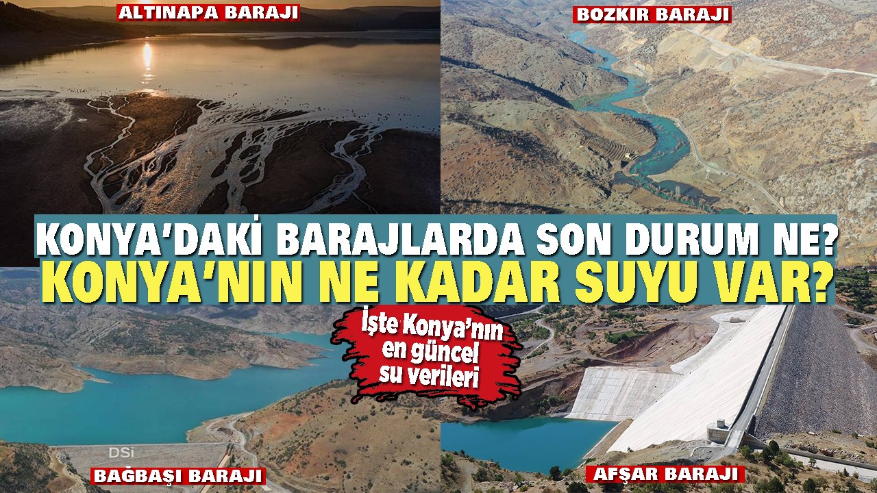 Konya’daki barajlarda son durum ne? Konya’nın ne kadar suyu var?