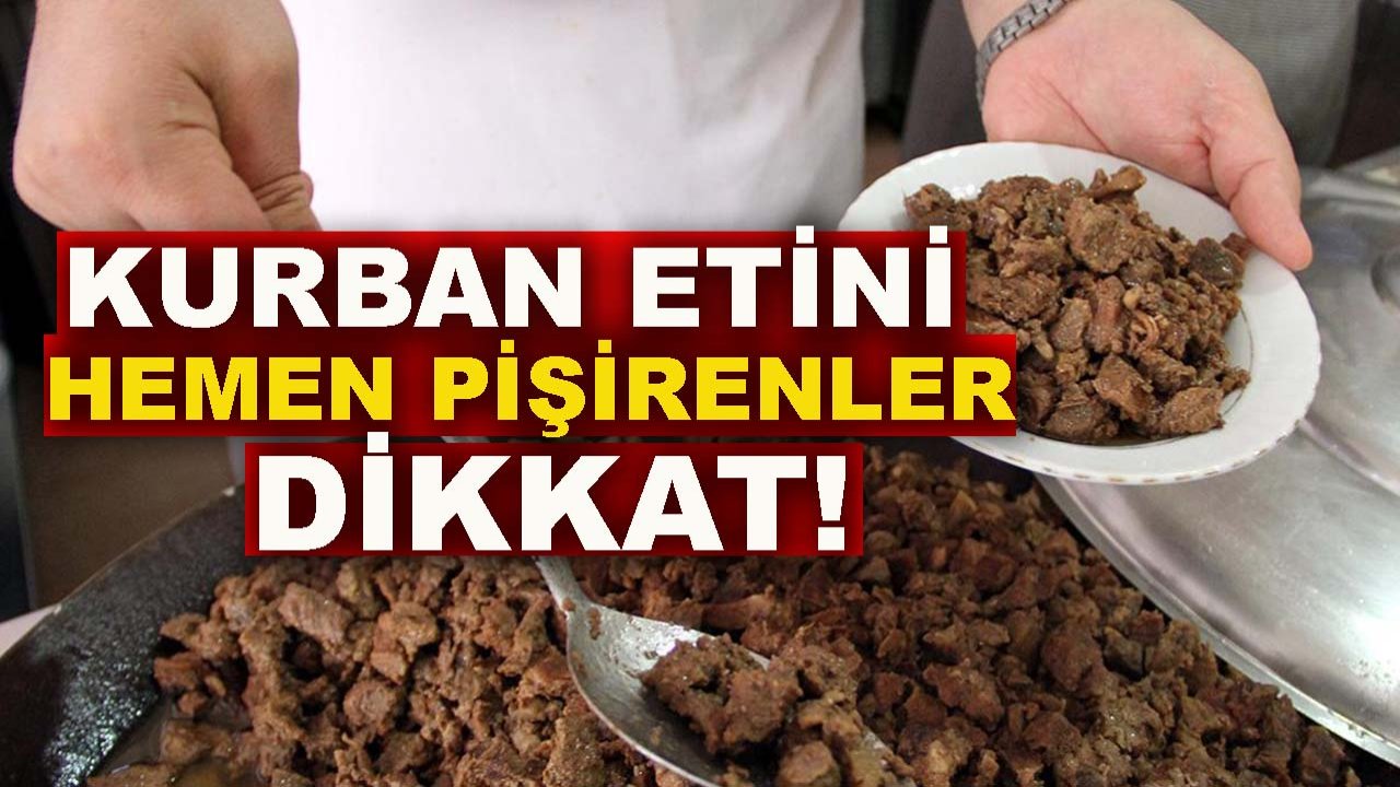 Meğer en büyük hata buymuş! Kurban eti kaç saat dinlendirilmeli?