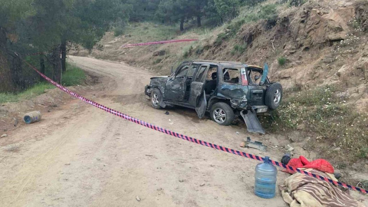 Cip uçurumdan yuvarlandı:  1 ölü, 2 yaralı