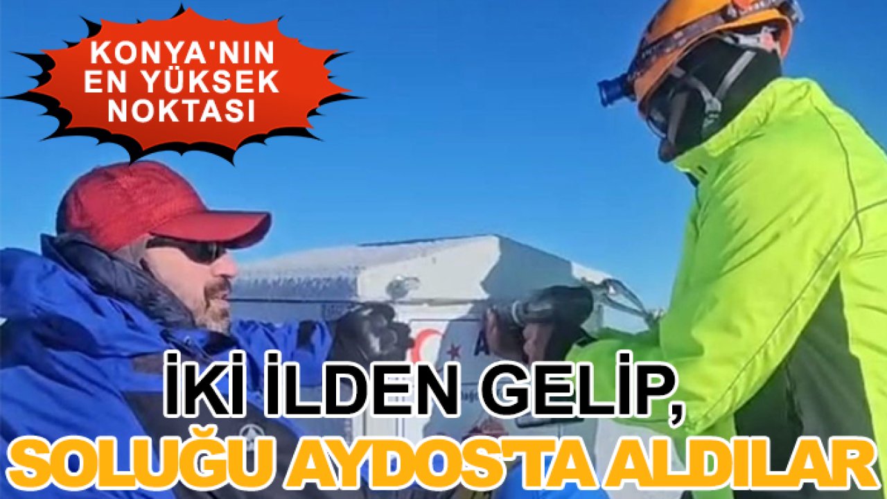 İki ilden gelen dağcılar Konya'nın en yüksek noktasına çıktı! İşte sebebi...