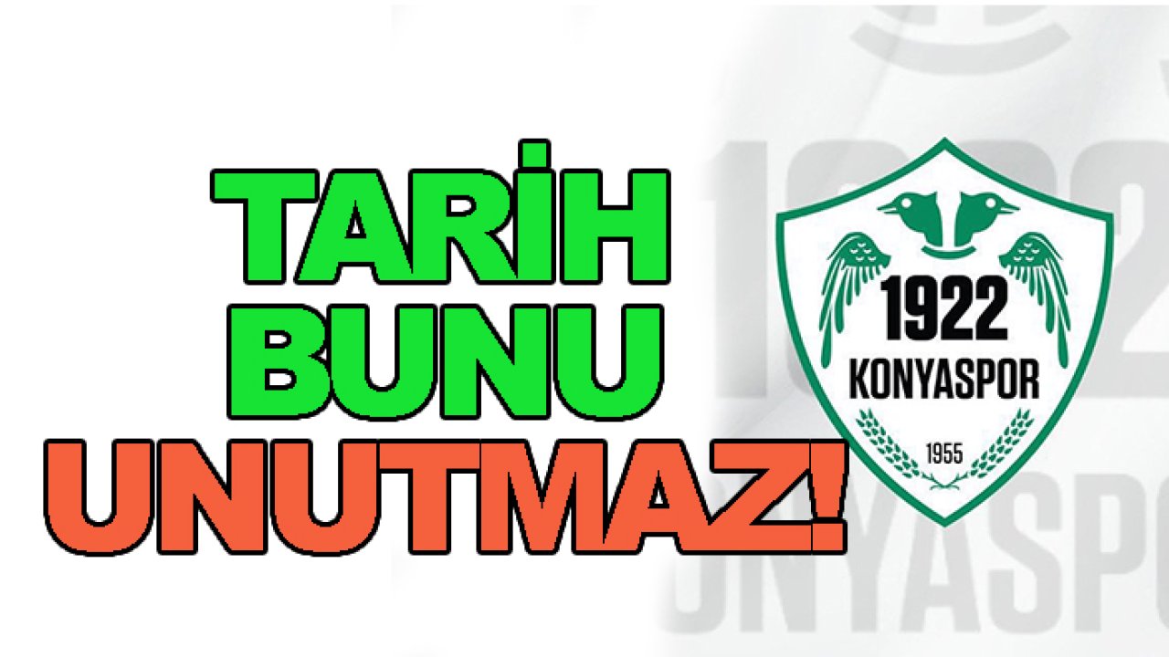 1922 Konyaspor tarih oluyor...