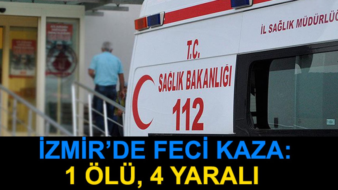 İki otomobil birbirine girdi: 1 ölü, 4 yaralı