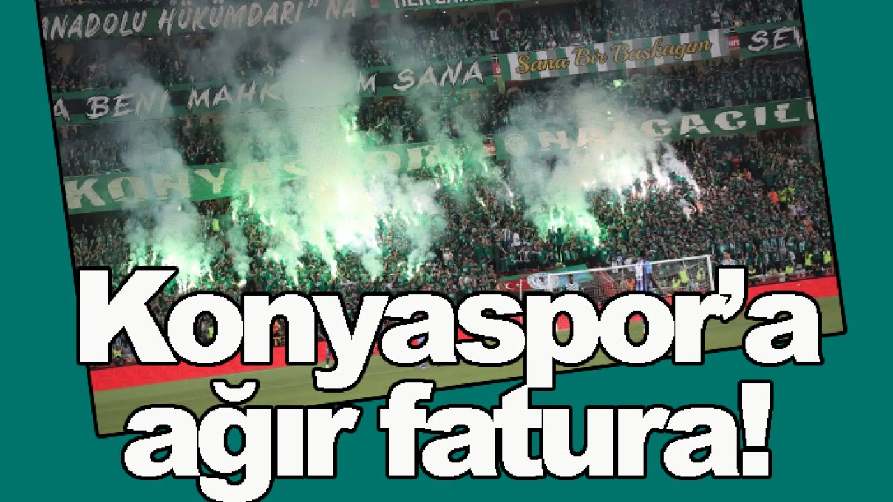 Konyaspor'a ve İlhan Palut'a ağır fatura!