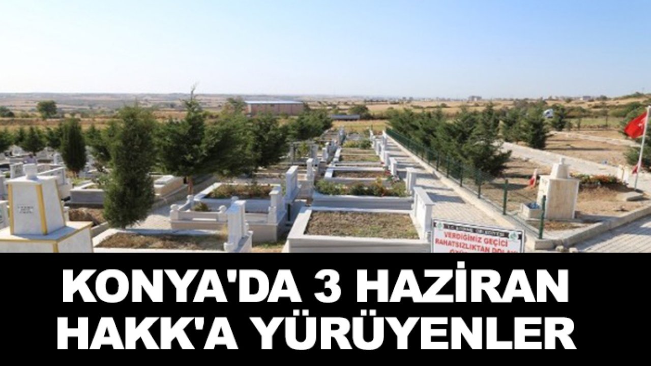 Konya'da 3 Haziran Hakk'a yürüyenler