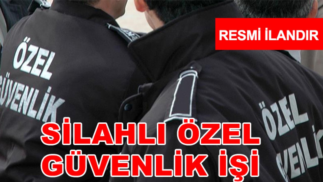 Silahlı özel güvenlik işi