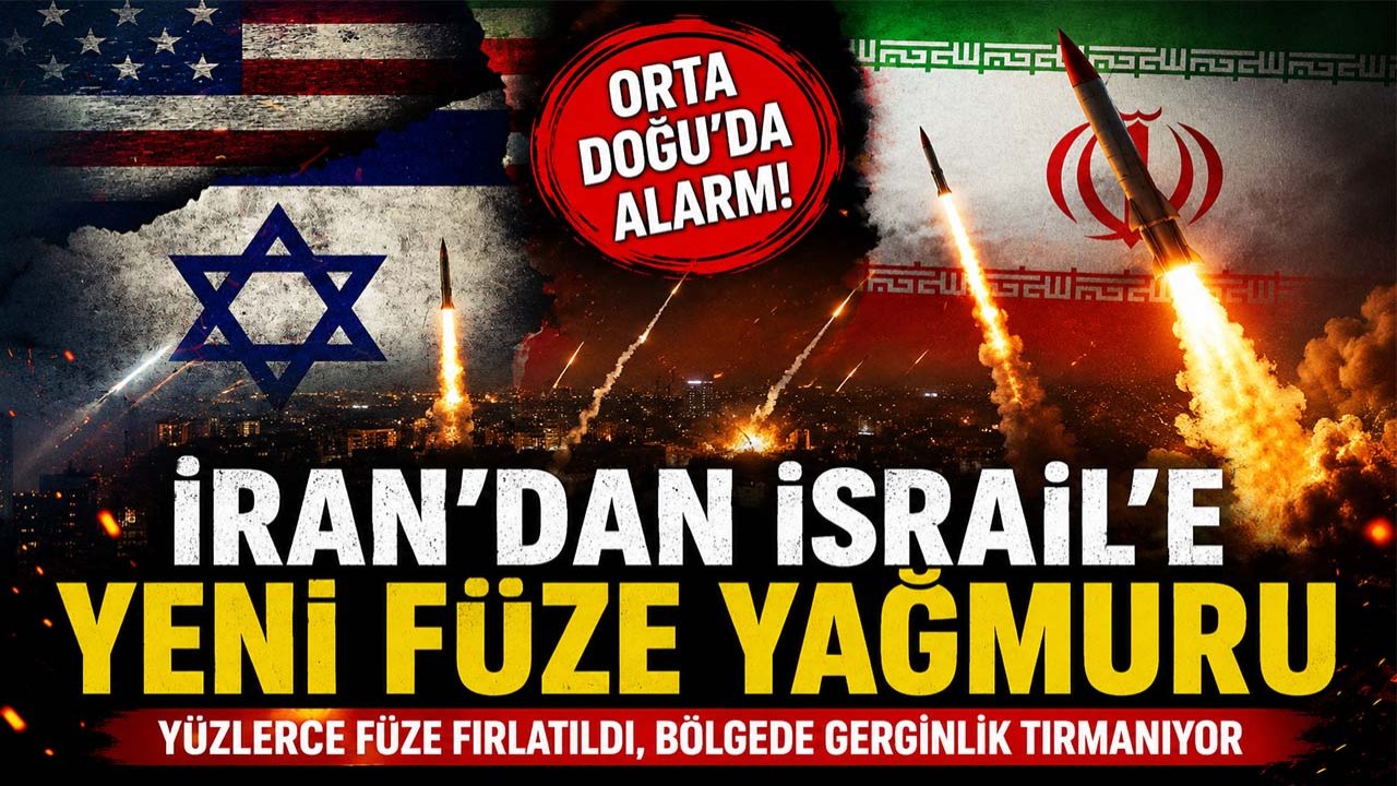 Orta doğu'da alarm! İran'dan İsrail'e yeni füze yağmuru